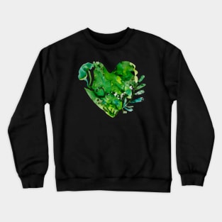 green heart Crewneck Sweatshirt